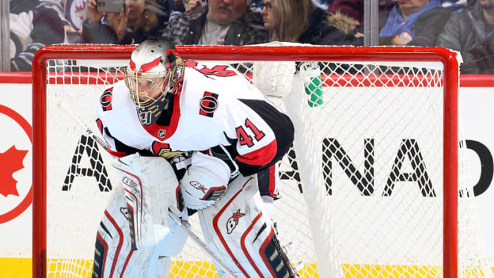 WINNIPEG, MB - DECEMBER 3: Goaltender Craig Anderson