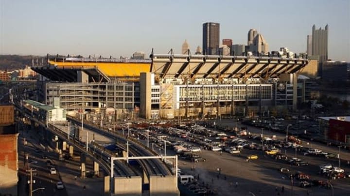 November 18, 2012; Pittsburgh, PA, USA; General exterior view of Heinz Field before the Pittsburgh Steelers and Baltimore Ravens play at Heinz Field. Mandatory Credit: Charles LeClaire-USA TODAY Sports