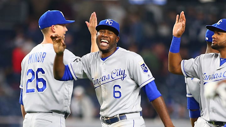 KC Royals center fielder Lorenzo Cain (6) – Mandatory Credit: Andy Marlin-USA TODAY Sports