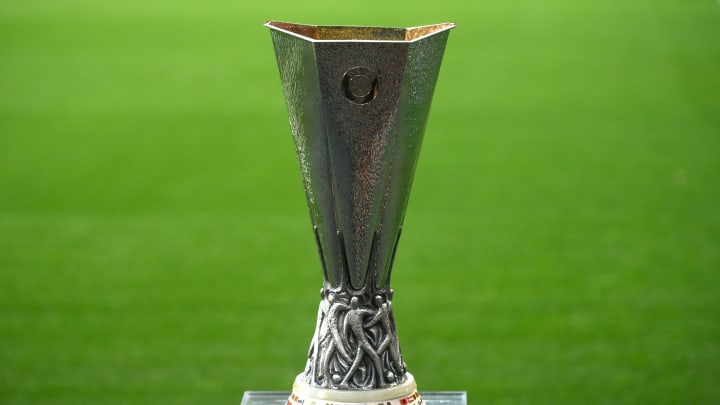 UEFA Europa League trophy (Photo by INA FASSBENDER/AFP via Getty Images)