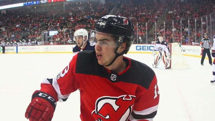 NEWARK, NJ - DECEMBER 08: Nico Hischier