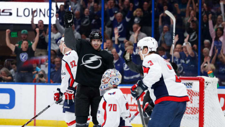 TAMPA, FL - MARCH 16: of the Tampa Bay Lightning skates against the Washington Capitals in the first period at Amalie Arena on March 16, 2019 in Tampa, Florida. (Photo by Casey Brooke Lawson/NHLI via Getty Images)