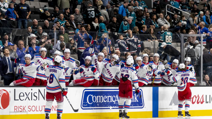 SAN JOSE, CA – DECEMBER 12: during the NHL hockey game between the New York Rangers and San Jose Sharks on December, 12, 2019 at the SAP Center in San Jose, CA. (Photo by Bob Kupbens/Icon Sportswire via Getty Images)
