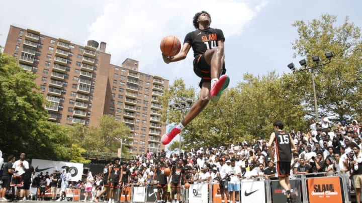 Jalen Green #14 of Team Zion dunks (Photo by Michael Reaves/Getty Images)