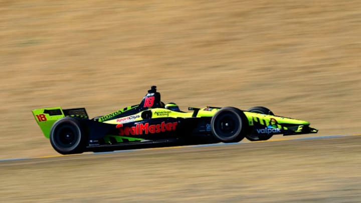 SONOMA, CA - SEPTEMBER 15: Sebastien Bourdais of France driver of the #18 Dale Coyne Racing with Vasser-Sullivan Honda (Photo by Robert Laberge/Getty Images)