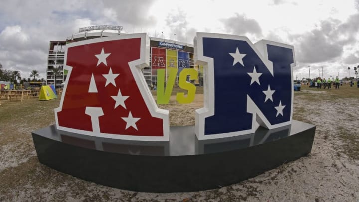 ORLANDO, FL - JANUARY 28: A general view outside of Camping World Stadium before the start of the 2018 NFL Pro Bowl Game between the NFC team against the AFC team on January 28, 2018 in Orlando, Florida. (Photo by Don Juan Moore/Getty Images)