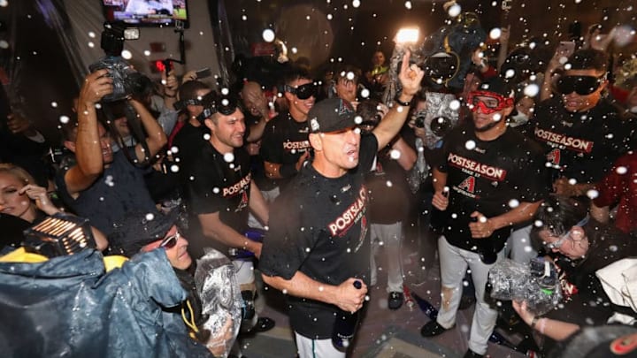 The culture created by manager Torey Lovullo was considered a principal reason why the Arizona Diamondbacks qualified for post-season play. (Christian Petersen/Getty Images)