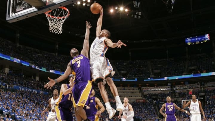 Russell Westbrook, OKC Thunder (Photo by Nathaniel S. Butler/NBAE via Getty Images)