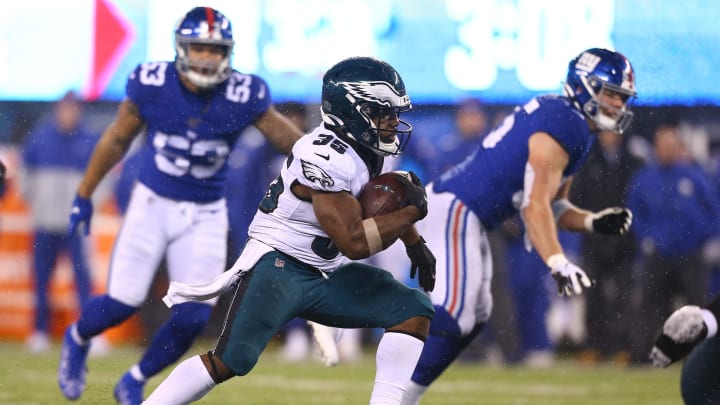 Boston Scott #35 of the Philadelphia Eagles (Photo by Mike Stobe/Getty Images)