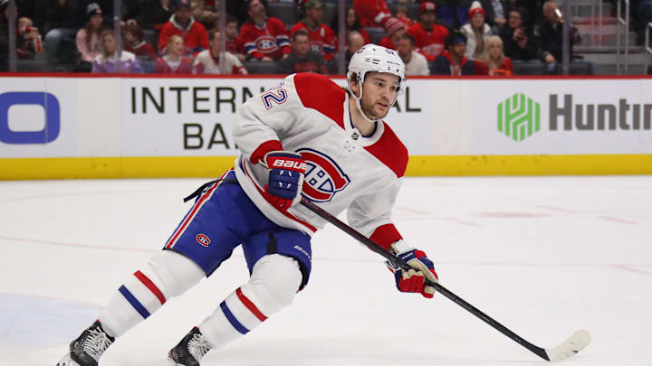 DETROIT, MICHIGAN – FEBRUARY 18: Jonathan Drouin #92 of Montreal Canadiens (Photo by Gregory Shamus/Getty Images)