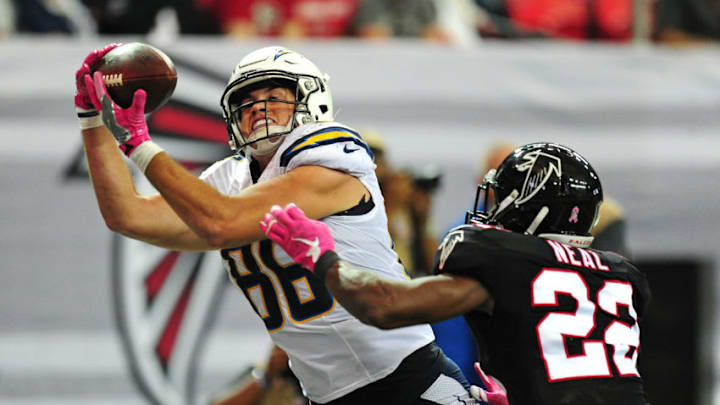 ATLANTA, GA - OCTOBER 23: Hunter Henry (Photo by Scott Cunningham/Getty Images)