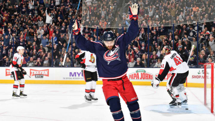 COLUMBUS, OH - NOVEMBER 24: Nick Foligno