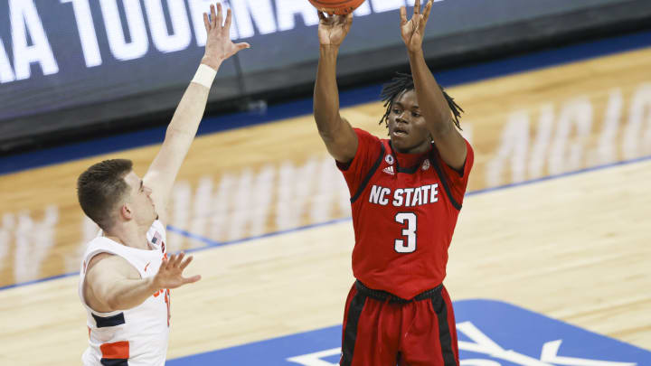 North Carolina State Wolfpack guard Cam Hayes Nell Redmond-USA TODAY Sports