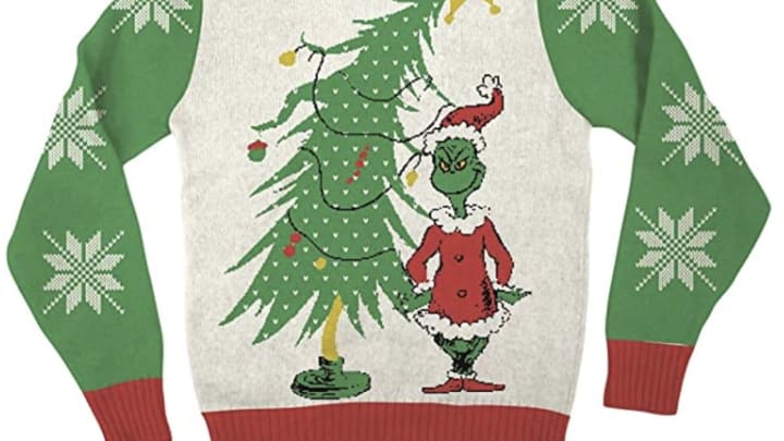 Discover Dr. Seuss's Grinch Christmas sweater on Amazon.
