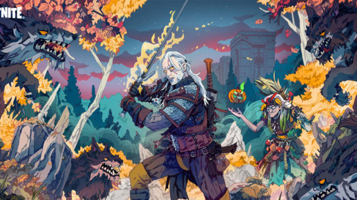 A new Fortnite loading screen featuring Geralt of Rivia from The Witcher franchise.