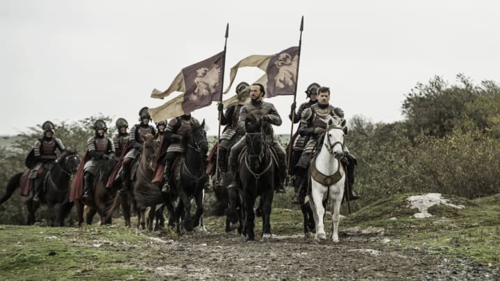 Jerome Flynn and Nikolaj Coster-Waldau in Game of Thrones Jerome Flynn and Nikolaj Coster-Waldau in Game of Thrones