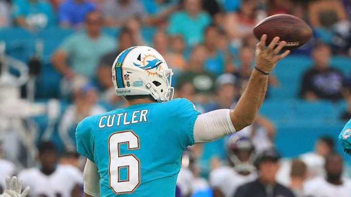 MIAMI GARDENS, FL - AUGUST 17: Jay Cutler