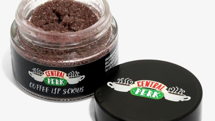 Discover the 'Friends' themed beauty collection at Hot Topic featuring this coffee lip scrub.