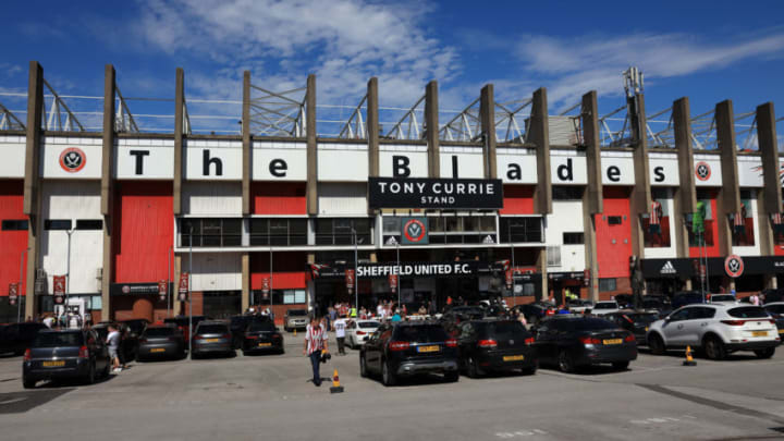 SHEFFIELD, ENGLAND – AUGUST 24: A general view of Bramall Lane prior to the Premier League match between Sheffield United and Leicester City at Bramall Lane on August 24, 2019 in Sheffield, United Kingdom. (Photo by Marc Atkins/Getty Images)