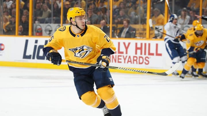 NASHVILLE, TN - JANUARY 23: Alexei Emelin