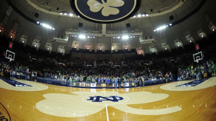 SOUTH BEND, IN - JANUARY 04: A general view prior to a game between the Duke Blue Devils and the Notre Dame Fighting Irish at Purcell Pavilion at the Joyce Center on January 4, 2014 in South Bend, Indiana. Notre Dame defeated Duke 79-77. (Photo by Lance King/Getty Images)
