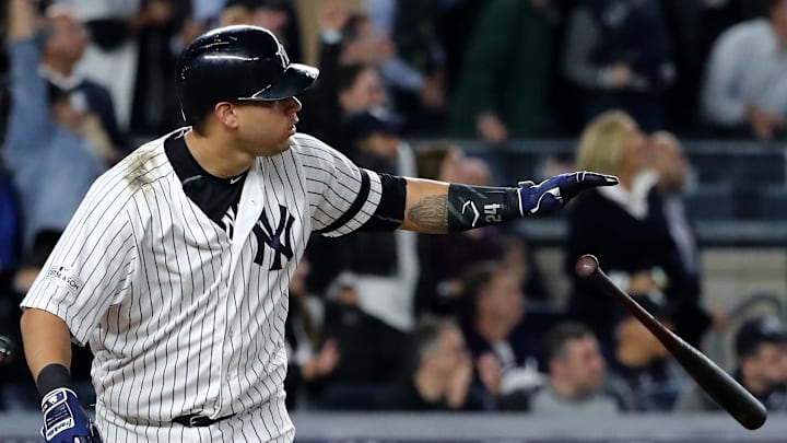 NEW YORK, NY – OCTOBER 18: Gary Sanchez (Photo by Elsa/Getty Images)