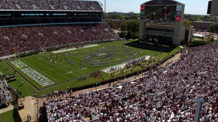 Oct.15 2011; Starkville, MS, USA; A general view before the Mississippi State Bulldogs take on the South Carolina Gamecocks at Davis Wade Stadium. Mandatory Credit: Chuck Cook-USA TODAY Sports