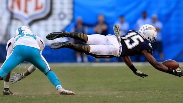 SAN DIEGO, CA - NOVEMBER 13: Dontrelle Inman (Photo by Sean M. Haffey/Getty Images)