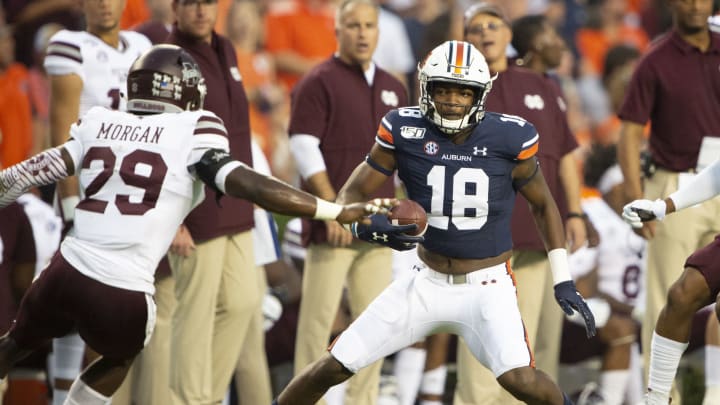Wide receiver Seth Williams #18 of the Auburn Tigers (Photo by Michael Chang/Getty Images)