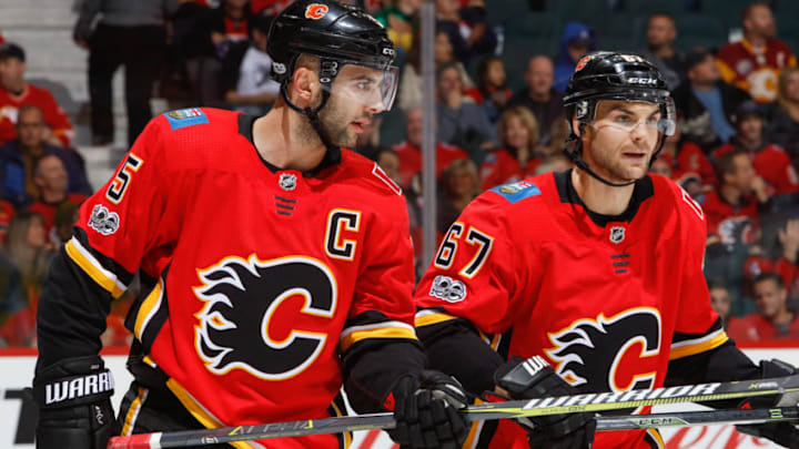CALGARY, AB - OCTOBER 29: Mark Giordano