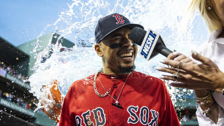 Boston Red Sox outfielder Mookie Betts. (Photo by Billie Weiss/Boston Red Sox/Getty Images)