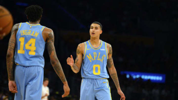 LA Lakers Kyle Kuzma throwback