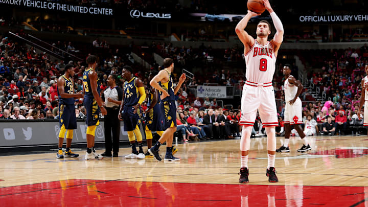 CHICAGO, IL – OCTOBER 10: Zach LaVine #8 of the Chicago Bulls. Mandatory Copyright Notice: Copyright 2018 NBAE (Photo by Gary Dineen/NBAE via Getty Images)