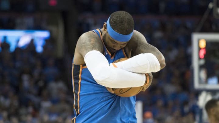 OKLAHOMA CITY, OK - OCTOBER 19: Carmelo Anthony