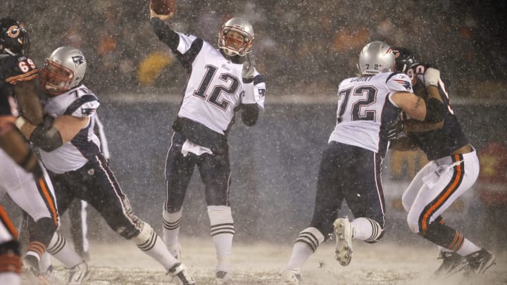 New England Patriots’ Tom Brady at Soldier Field in Chicago, Illinois, on Sunday, December 12, 2010 (Photo by Scott Strazzante/Chicago Tribune/MCT via Getty Images)