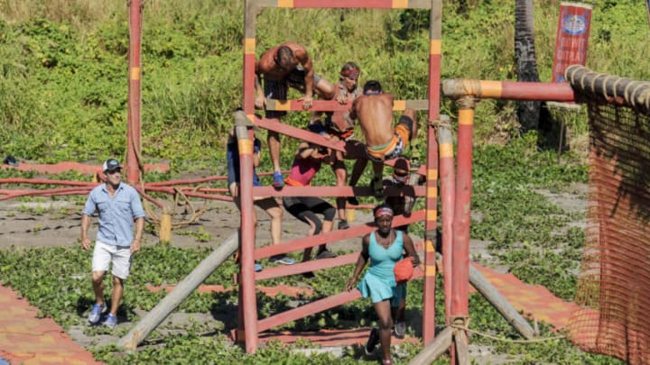 "What Happened on Exile, Stays on Exile" - Jeff Probst watches as Cirie Fields leads her team through the obstacle course on the seventh episode of SURVIVOR: Game Changers, airing Wednesday, April 12 (8:00-9:00 PM, ET/PT) on the CBS Television Network. Photo: Jeffrey Neira/CBS Entertainment ÃÂ©2017 CBS Broadcasting, Inc. All Rights Reserved.