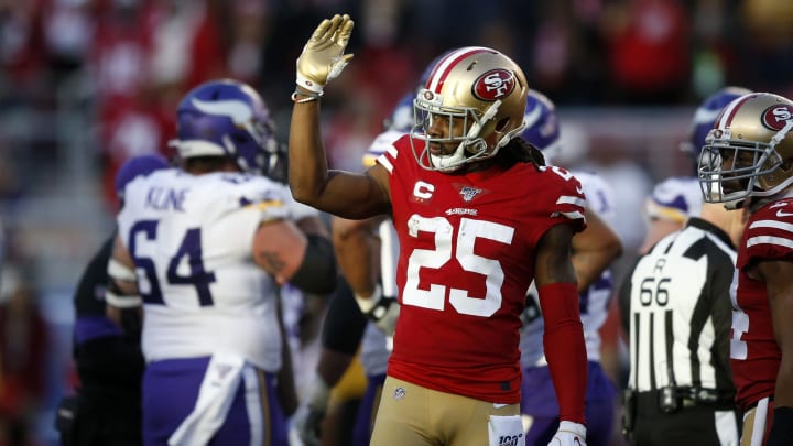 Richard Sherman #25 of the San Francisco 49ers (Photo by Lachlan Cunningham/Getty Images)