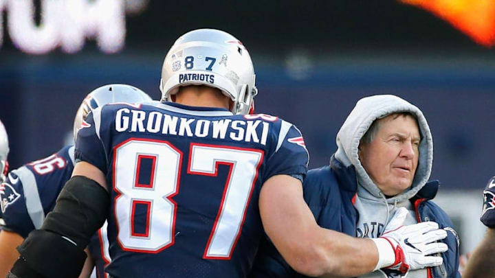 FOXBORO, MA - NOVEMBER 26: Rob Gronkowski