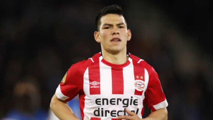 Could Hirving Lozano be the man to replace Eden Hazard at Chelsea? (Photo by Edwin van Zandvoort/Soccrates/Getty Images)