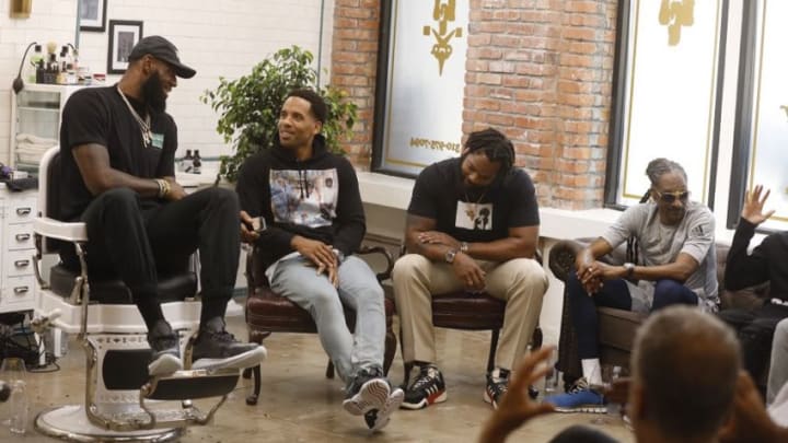 Photo: LeBron James, Maverick Carter, Michael Bennett ,Snoop Dogg (Photo Credit: John Johnson/HBO).