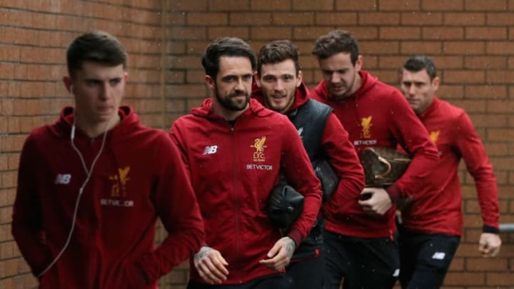 BURNLEY, ENGLAND - JANUARY 01: Danny Ings of Liverpool arrives at the stadium prior to the Premier League match between Burnley and Liverpool at Turf Moor on January 1, 2018 in Burnley, England. (Photo by Nigel Roddis/Getty Images)