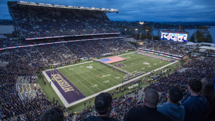 SEATTLE, WA - NOVEMBER 19: A general view prior to the game between the Washington Huskies and the Arizona State Sun Devils on November 19, 2016 at Husky Stadium in Seattle, Washington. (Photo by Otto Greule Jr/Getty Images)