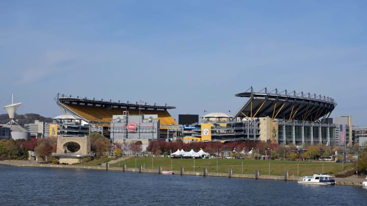 Nov 10, 2019; Pittsburgh, PA, USA; General overall view of the Heinz Field exterior and the Allegheny River. Mandatory Credit: Kirby Lee-USA TODAY Sports