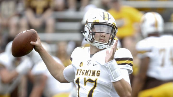 IOWA CITY, IOWA- SEPTEMBER 2: Quarterback Josh Allen (Photo by Matthew Holst/Getty Images)