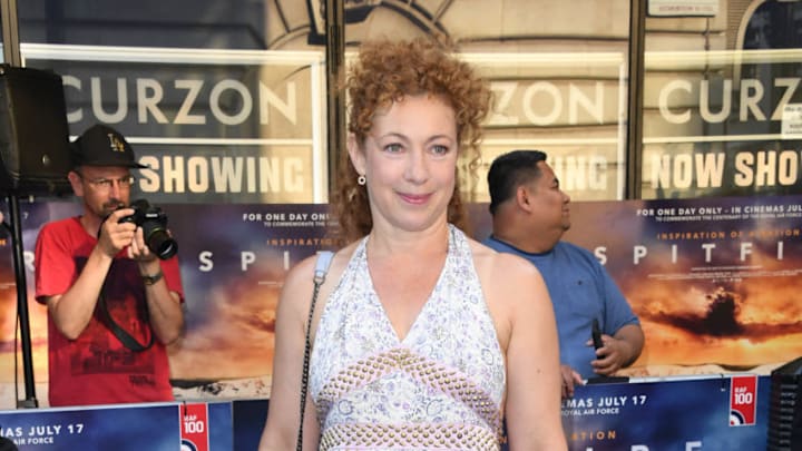 LONDON, ENGLAND – JULY 09: Alex Kingston attends the World Premiere of “Spitfire” at The Curzon Mayfair on July 9, 2018 in London, England. (Photo by Stuart C. Wilson/Getty Images)