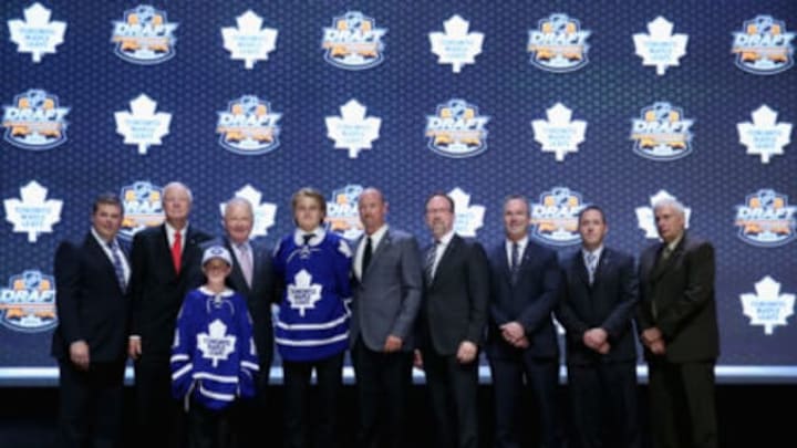 PHILADELPHIA, PA – JUNE 27: William Nylander is selected eighth overall . (Photo by Bruce Bennett/Getty Images)