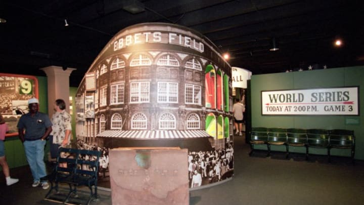 24 Jul 2000: A general view of the miniature scale model of Ebbets Field, San Francisco at the Baseball Hall of Fame in Cooperstown, New York.Mandatory Credit: Ezra O. Shaw /Allsport