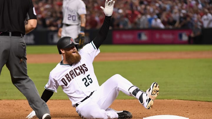 PHOENIX, AZ – OCTOBER 04: Archie Bradley (Photo by Norm Hall/Getty Images)