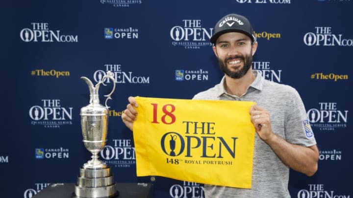 HAMILTON, ONTARIO - JUNE 09: Adam Hadwin of Canada poses for a photo after qualifying for The Open Championship during The Open Qualifying Series, part of the RBC Canadian Open at the Hamilton Golf & Country Club on June 9, 2019 in Hamilton, Canada. (Photo by Mark Blinch/R&A/R&A via Getty Images)