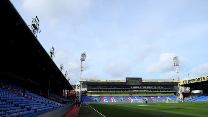 LONDON, ENGLAND - FEBRUARY 09: General view inside the stadium prior to the Premier League match between Crystal Palace and West Ham United at Selhurst Park on February 9, 2019 in London, United Kingdom. (Photo by Warren Little/Getty Images)